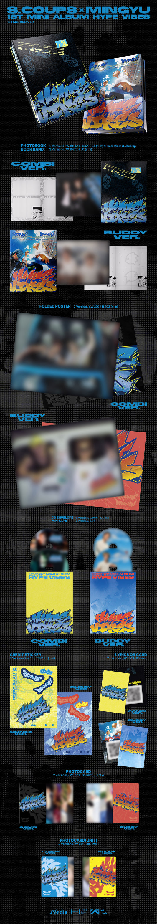 S.COUPS X MINGYU (SEVENTEEN) - 1st Mini Album 'HYPE VIBES'